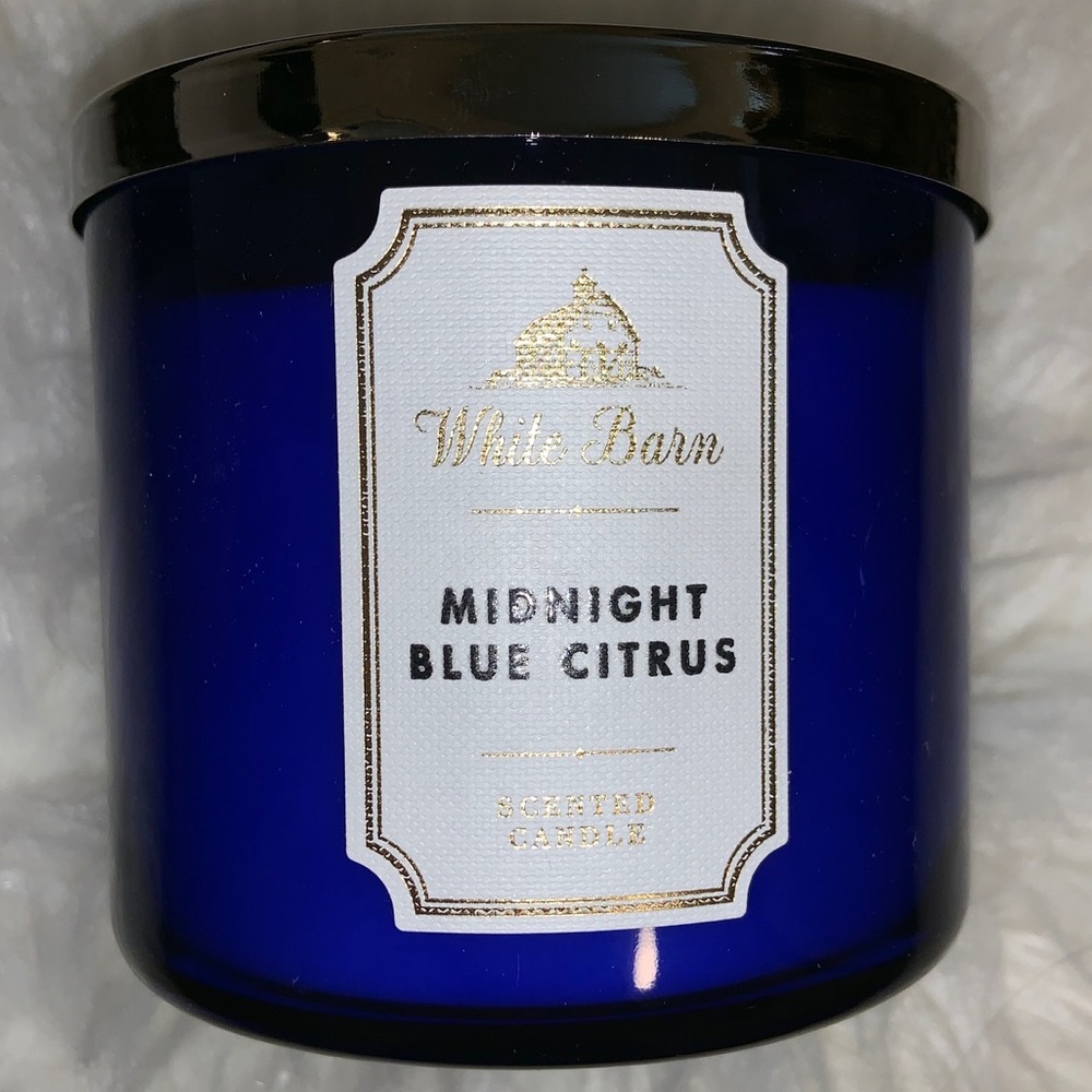 Citrus Midnight blue 3Wick candle ✨